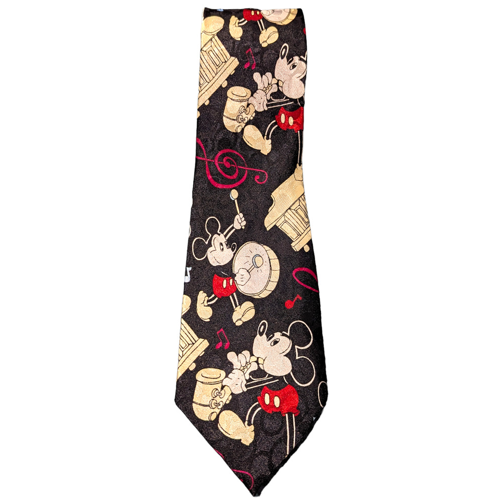 Vintage Disney Mickey Mouse Marching Band Olympia Men's Neck Tie